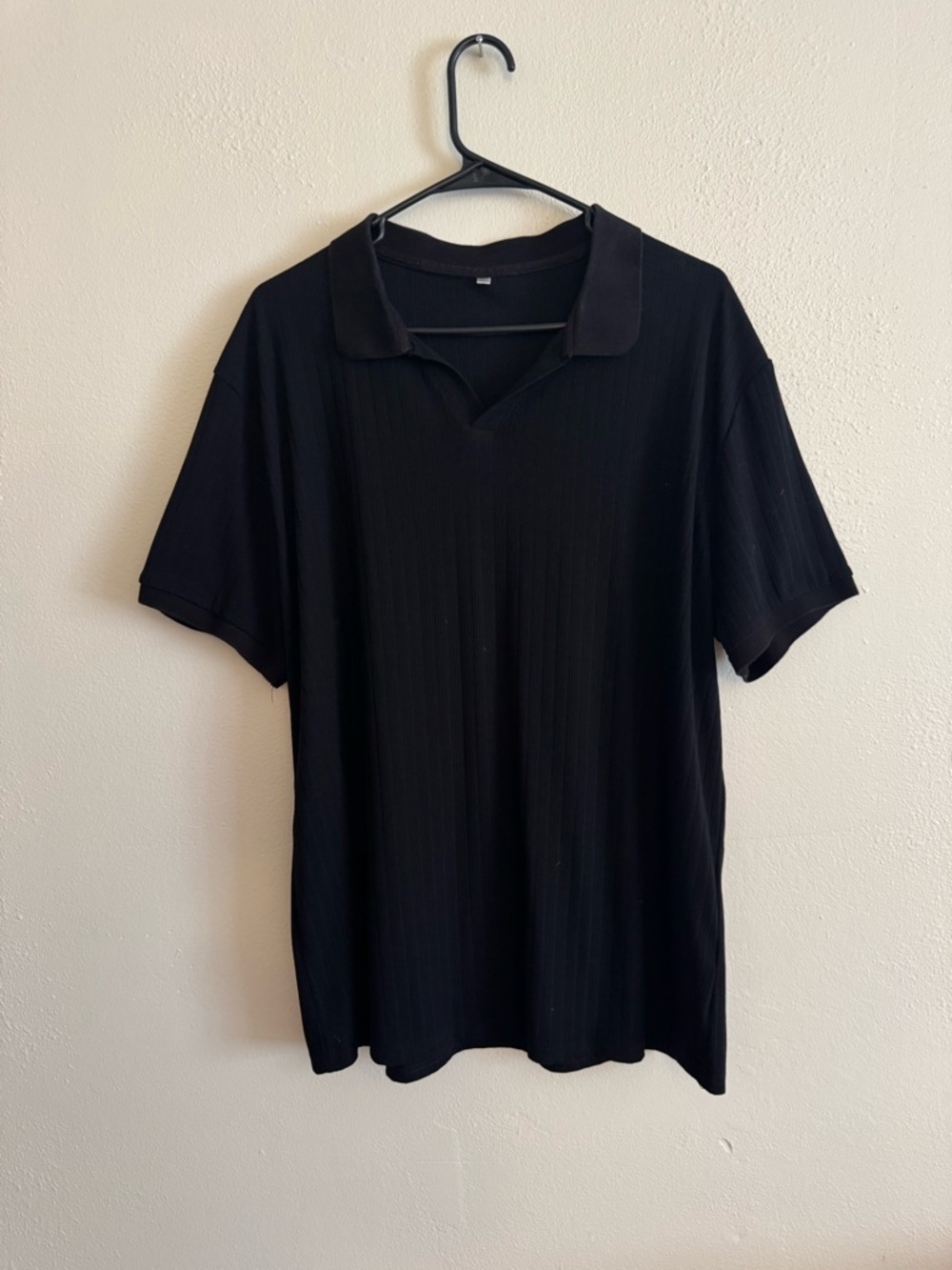 Men's Black Polo Shirt - Classic Short Sleeve